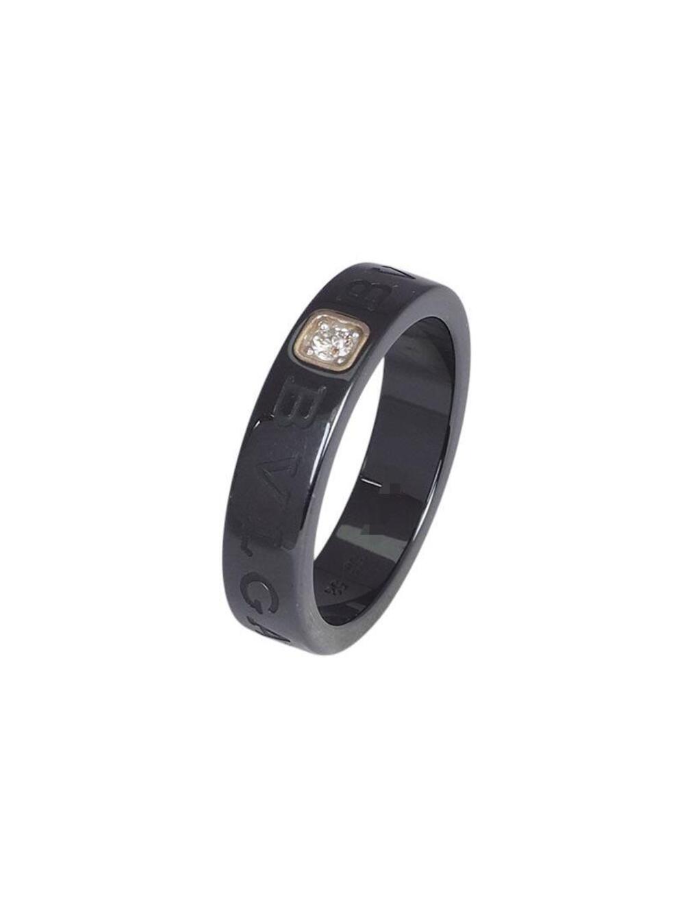 Bulgari Ceramic Diamond Bb Ring #358692B86B